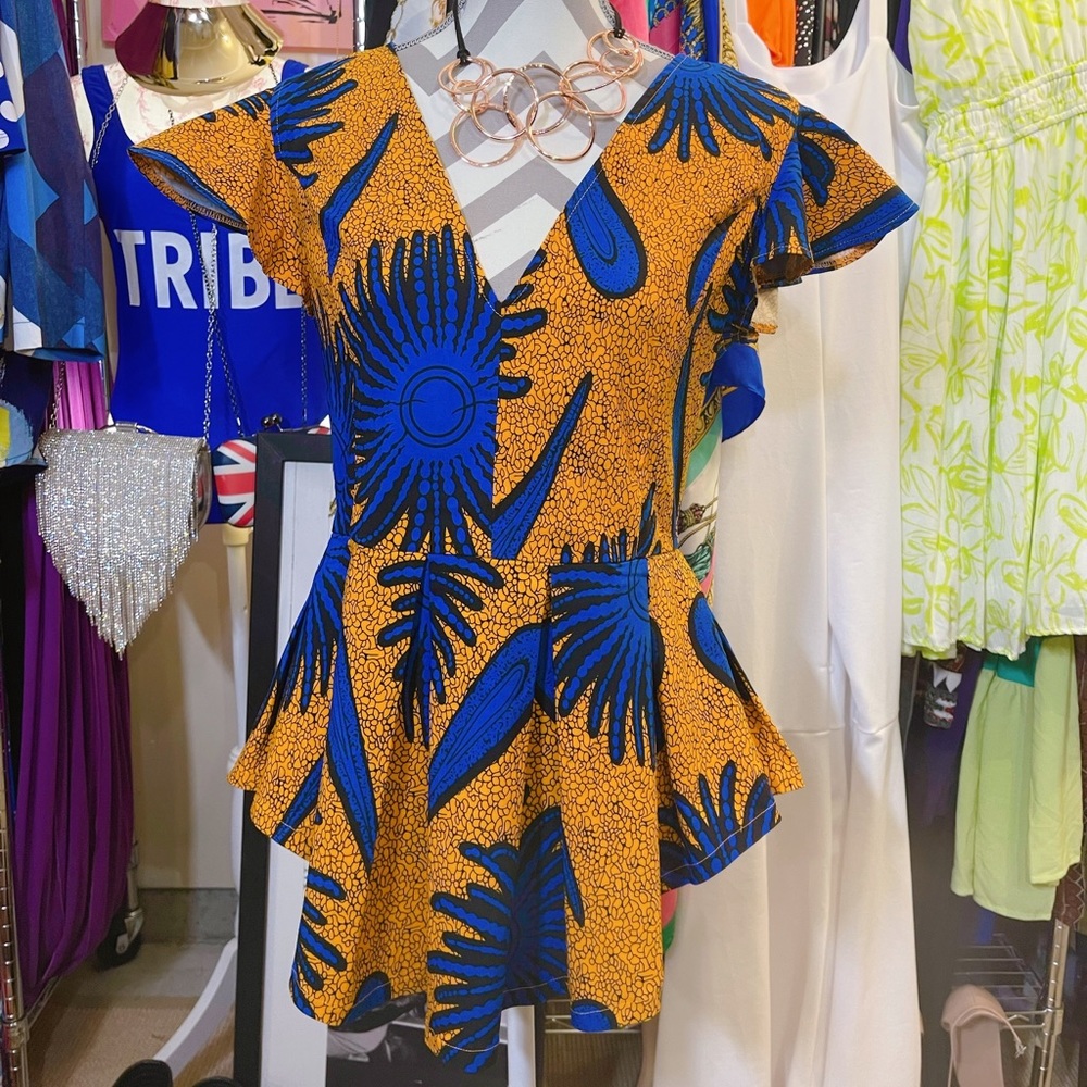 Ethnic Print Hi/Lo Top